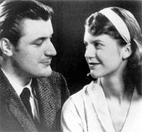 Ted Hughes and Sylvia Plath. 1956. Photo credit: http://www.nytimes.com